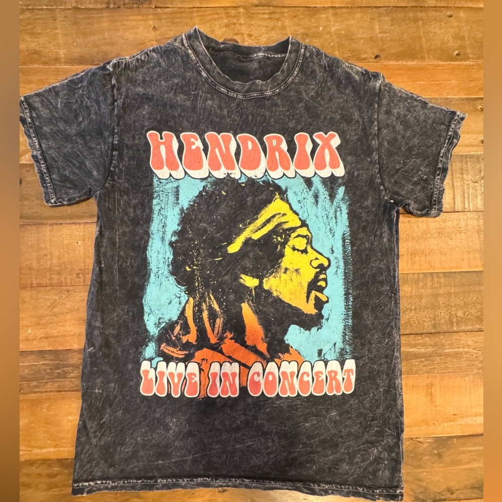 Jimi Hendrix Experience Tour T-Shirt Live In Concert ‘68 Small.